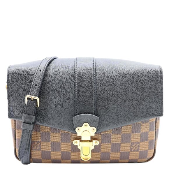 Louis Vuitton Clapton Damier Ebene Crossbody Bag Brown - Picture 1 of 12